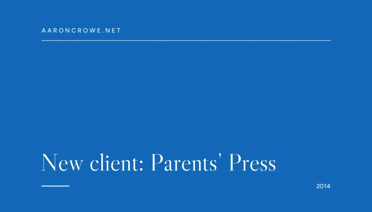 New client: Parents’ Press